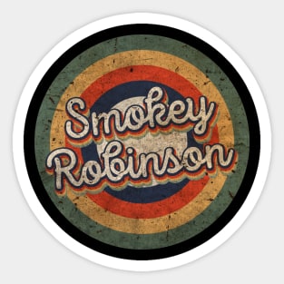 Smokey Name Personalized Robinson Vintage Retro 60s 70s Birthday Gift Sticker